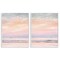 Stupell Industries Peachy Coastal Sunrise 2pc Framed Giclee Wall Art Set Design by Grace Popp